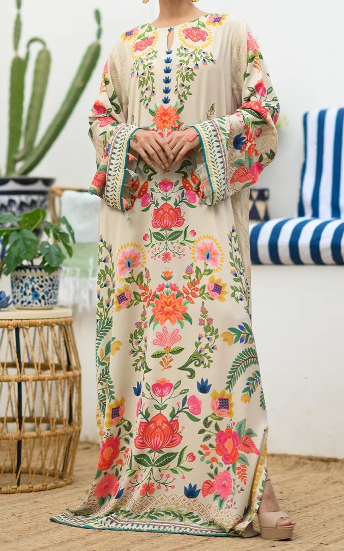 Blooming Eden Premium Soft Crepe Kaftan