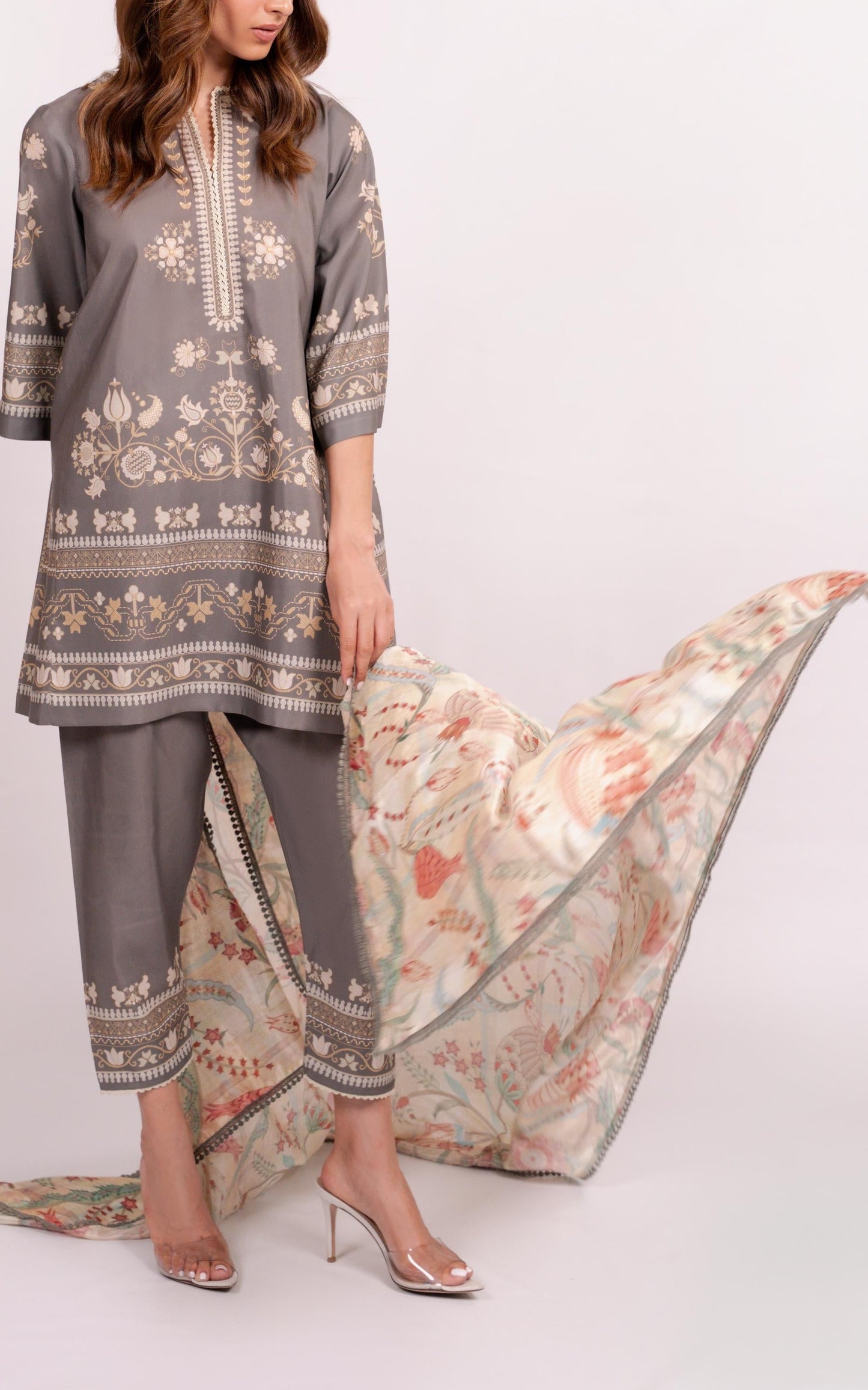 Co-Ord Set Ash Grey Grace