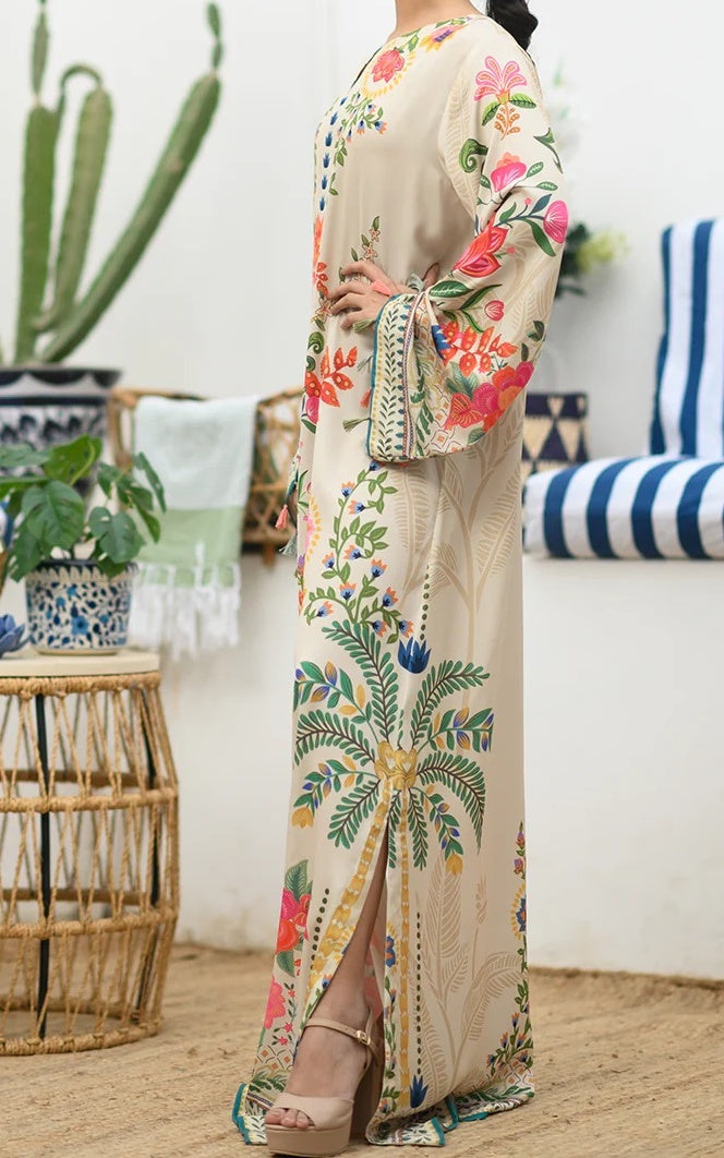 Blooming Eden Premium Soft Crepe Kaftan