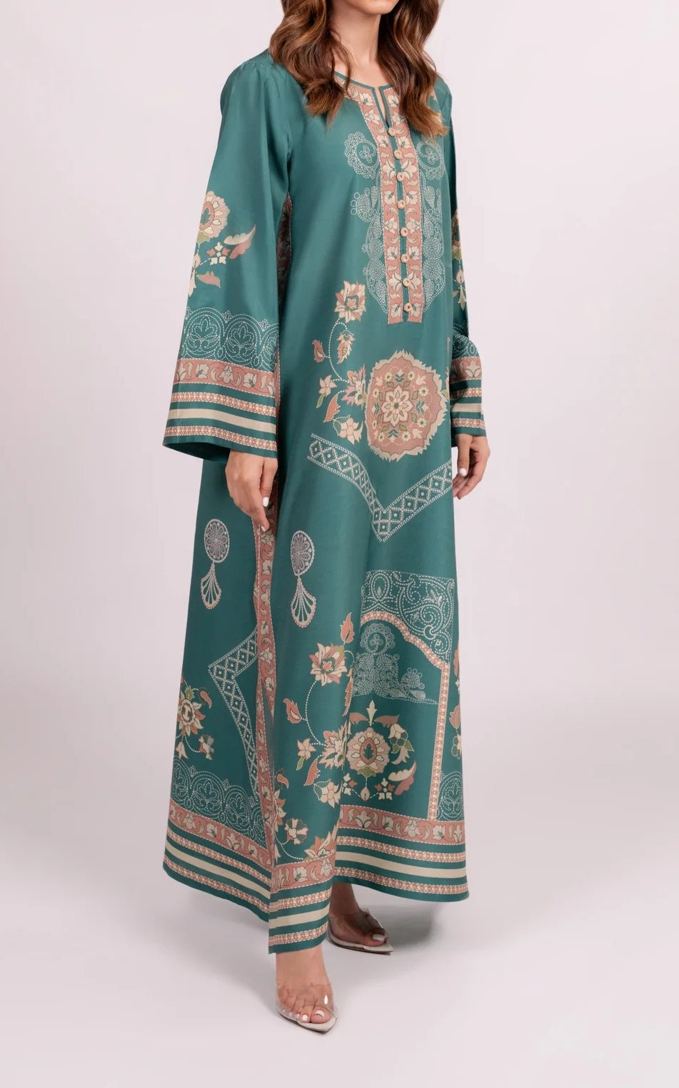 Bloom Bloom Emerald Kaftan