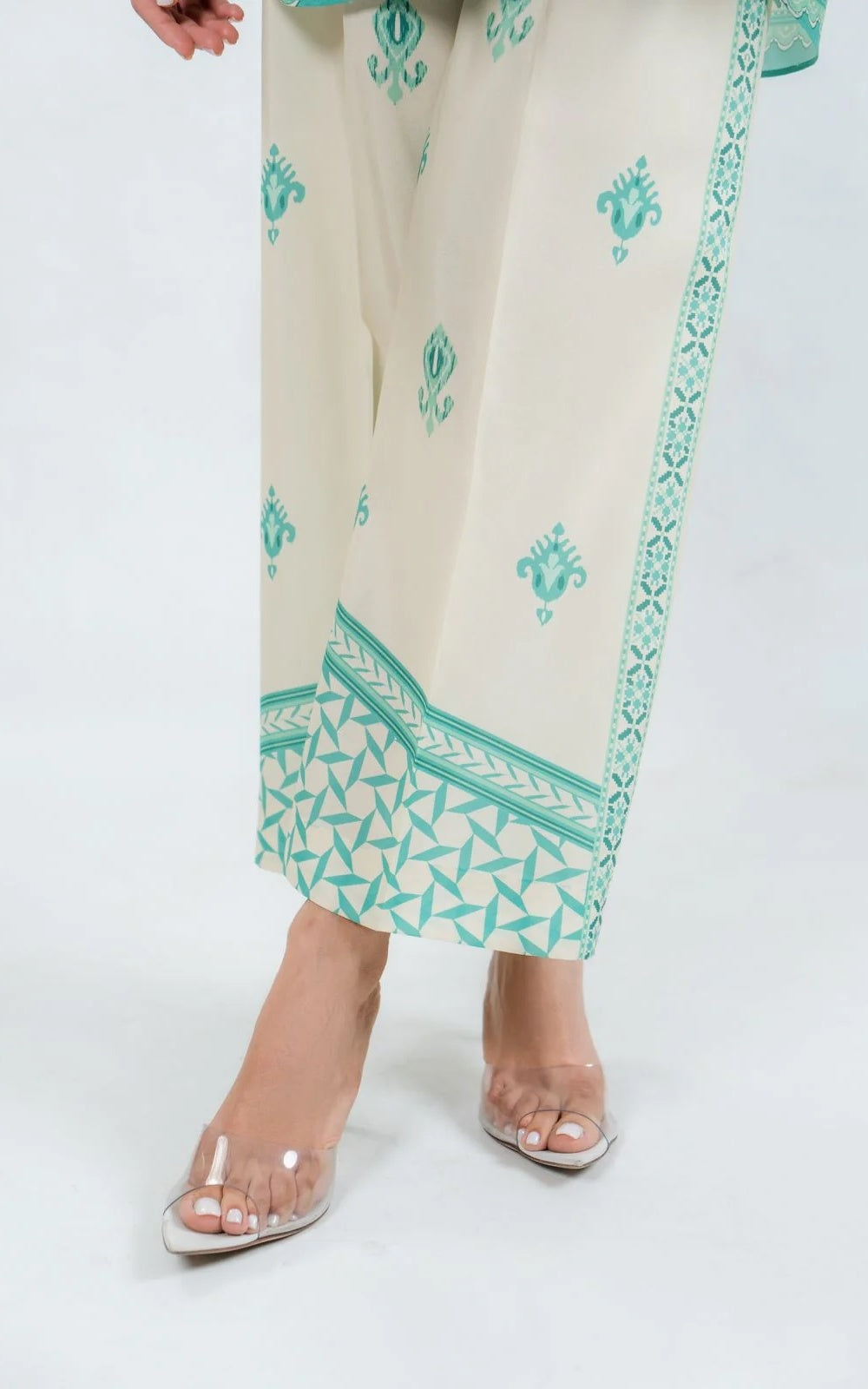 Palm Breeze Cotton Satin Blend Co-Ord Set