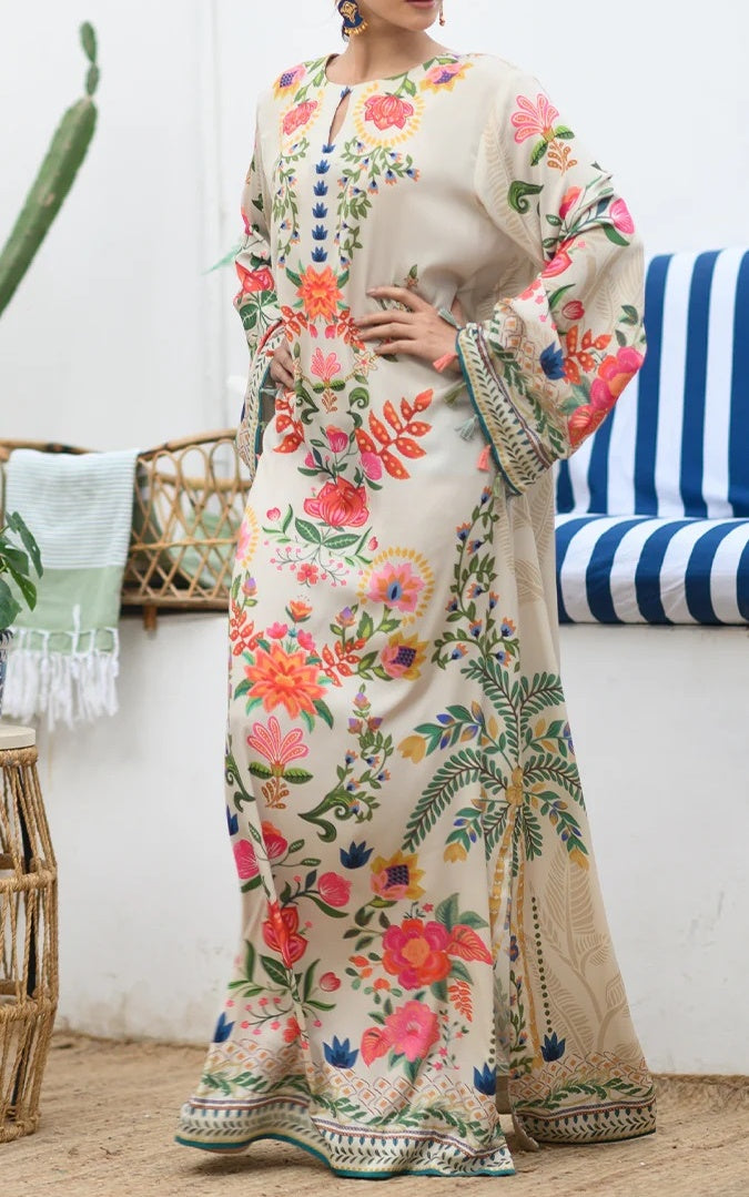 Blooming Eden Premium Soft Crepe Kaftan