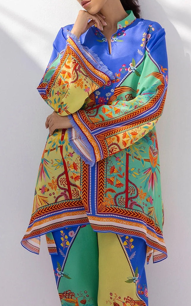 Tropical Paradise Median Silk Crepe Co-Ord Set