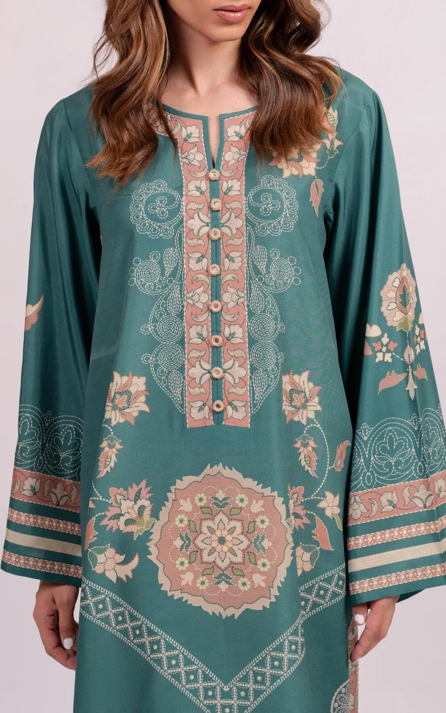 Bloom Bloom Emerald Kaftan