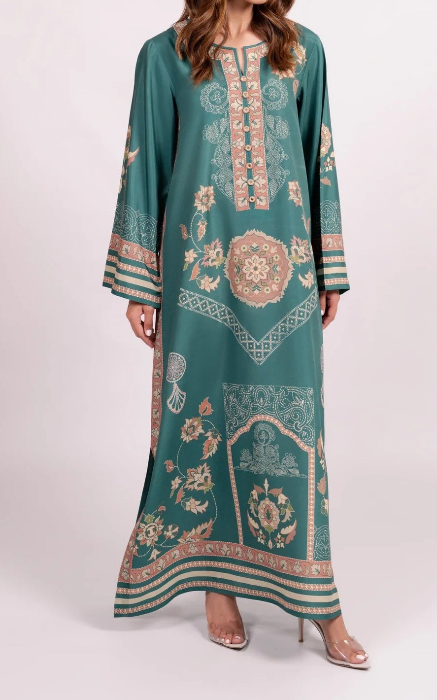Bloom Bloom Emerald Kaftan