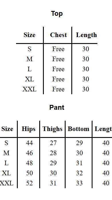 Ivory Printed Kaftan Top Black set