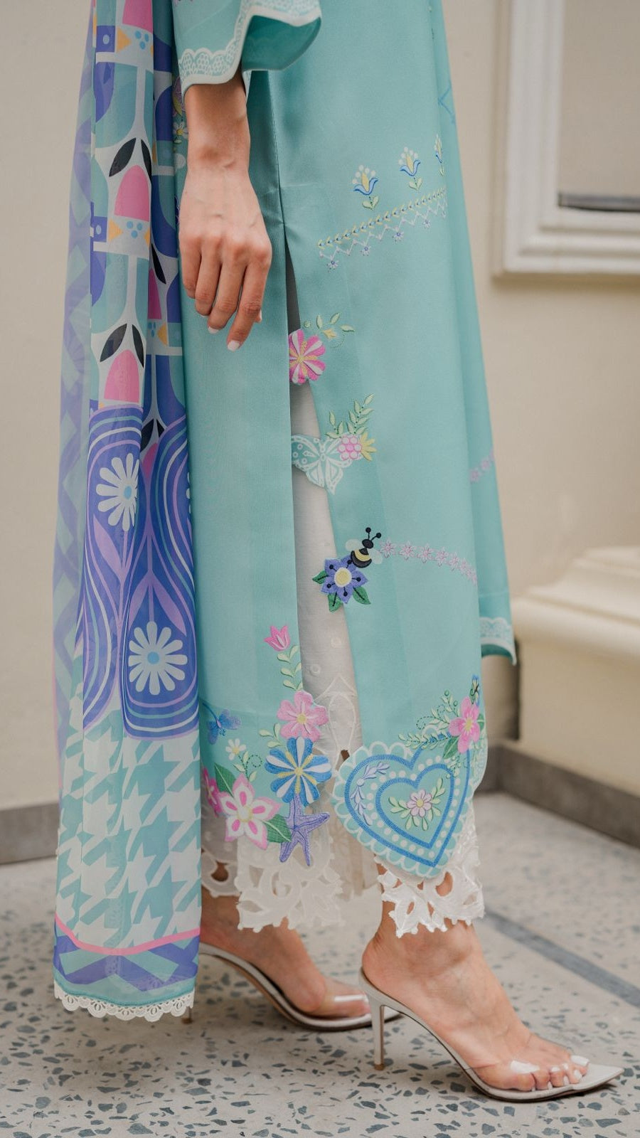 Pastel Garden Lace Set