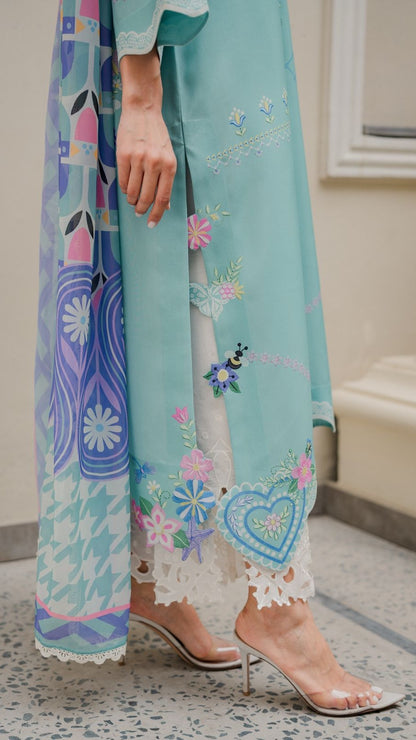 Pastel Garden Lace Set