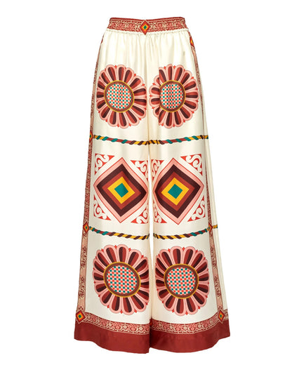 Terra Mosaic Roman Silk Blend Co-Ord Set