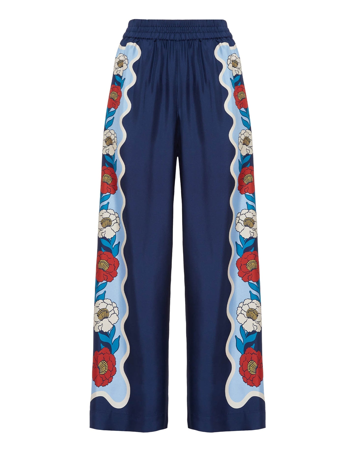 Regal Bloom Roman Silk Blend Kaftan Co-Ord Set