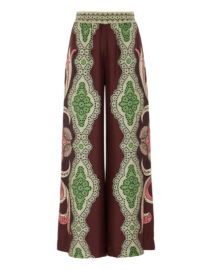 Baroque Bloom Roman Silk Blend Co-Ord Set