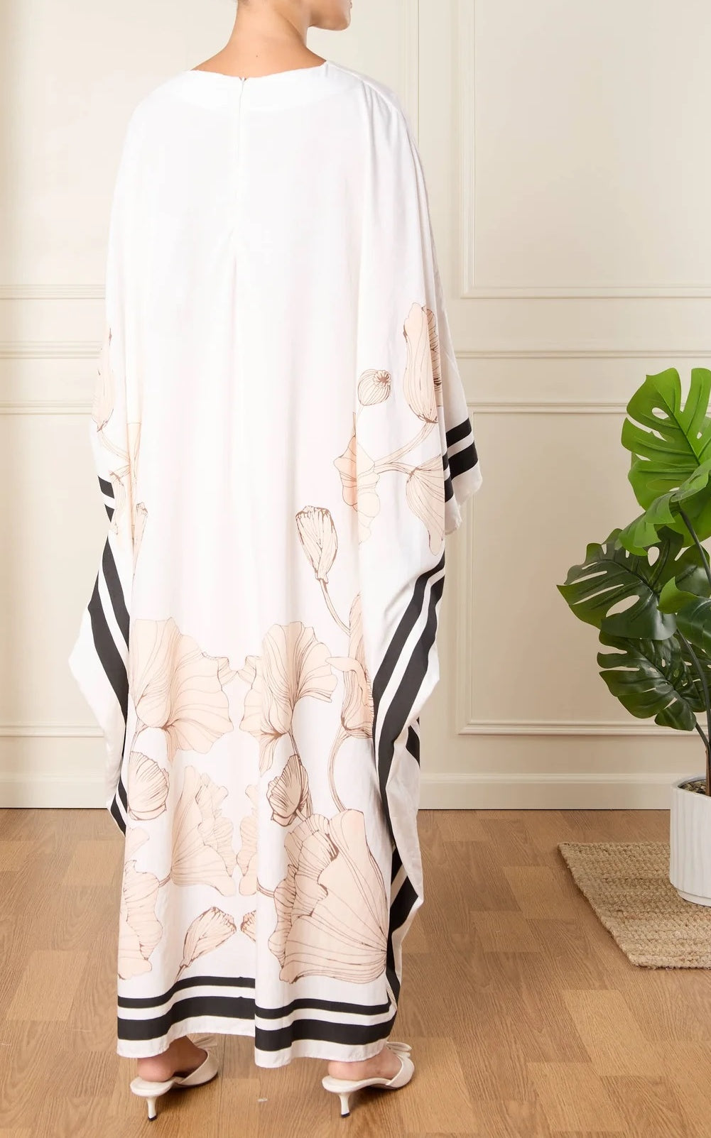 Ivory Botanica Heavy Cotton Blend Kaftan