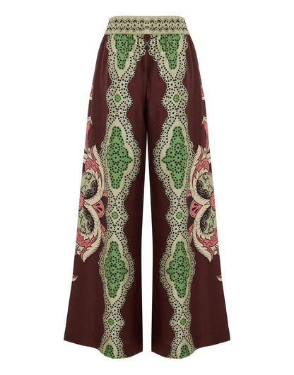 Baroque Bloom Roman Silk Blend Co-Ord Set