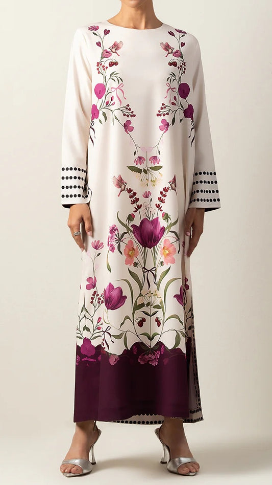 Rosette Plum Kaftan