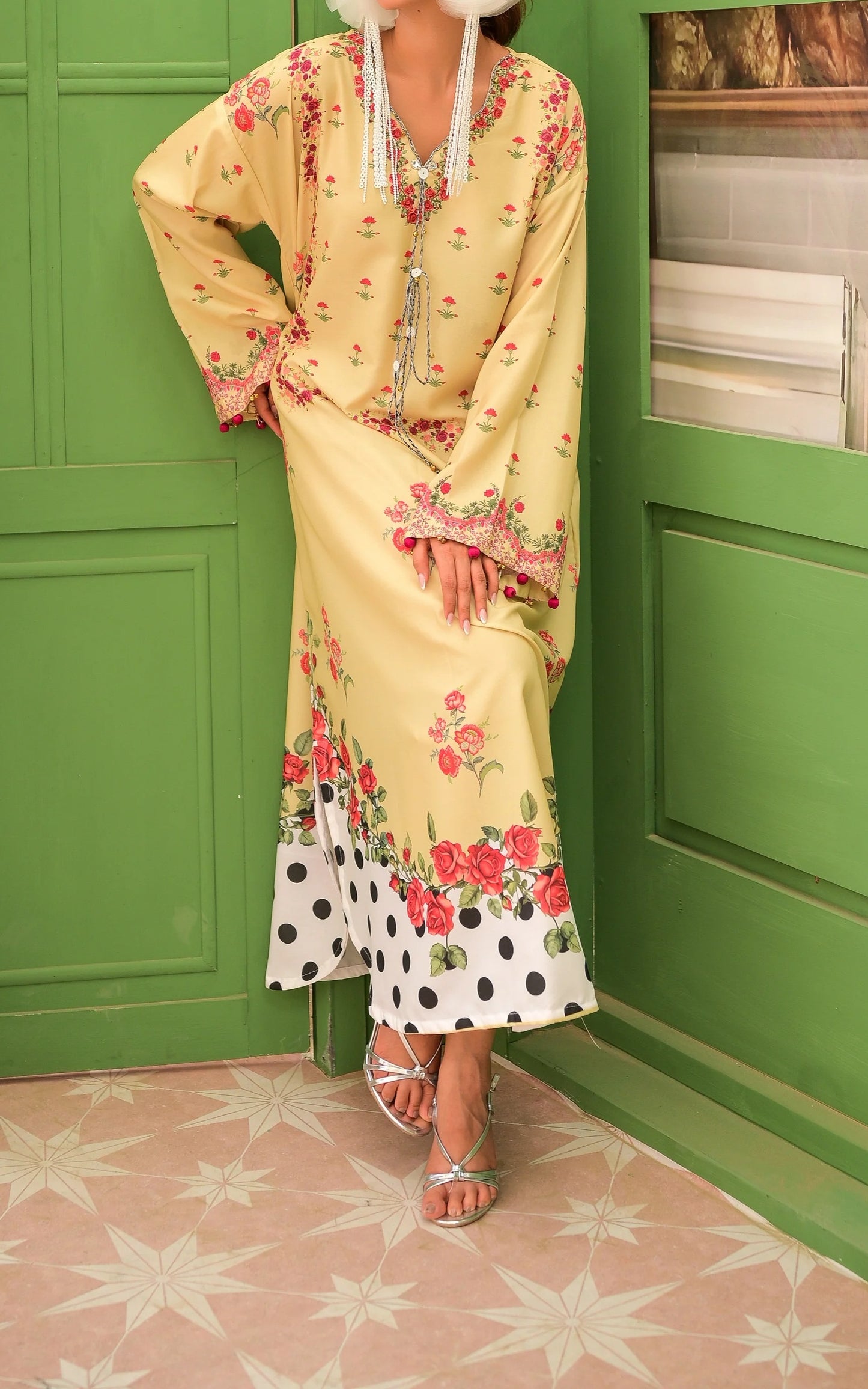 Lemon Rosé Luxe Kaftan