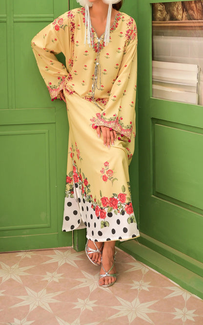 Lemon Rosé Luxe Kaftan