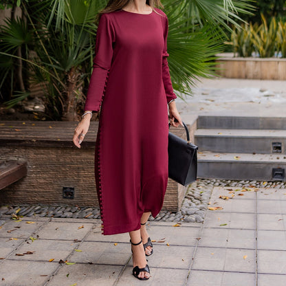 Timeless Berry Crepe Kaftan