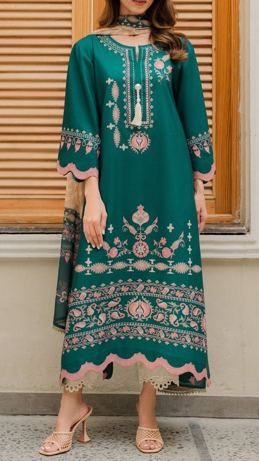 Emerald Heritage Lace Set