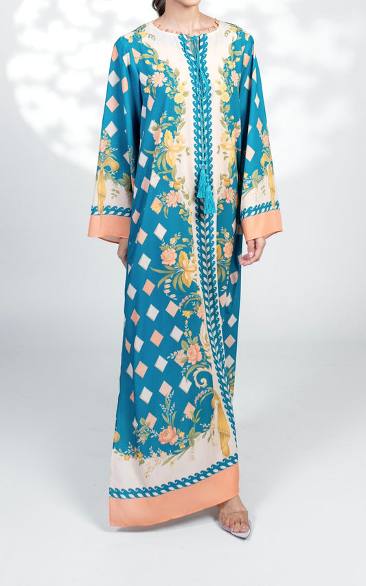 Teal Reverie Kaftan