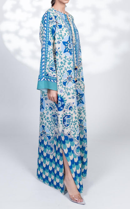 Sapphire Bloom Kaftan