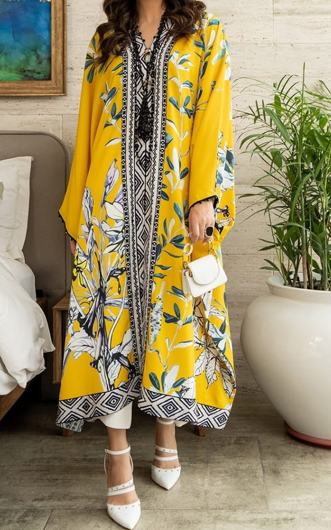Golden Bloom Kaftan