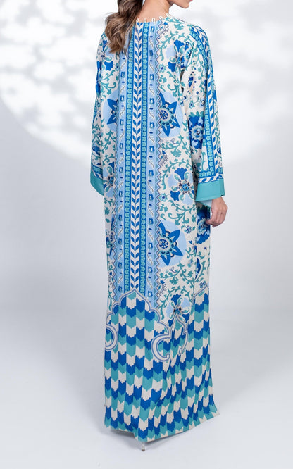 Sapphire Bloom Kaftan
