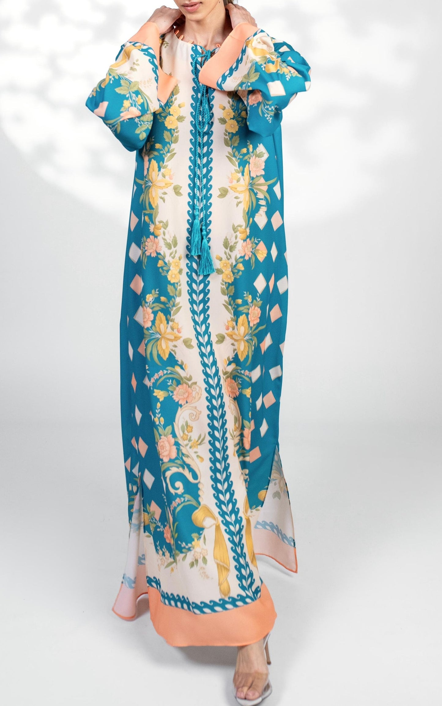 Teal Reverie Kaftan