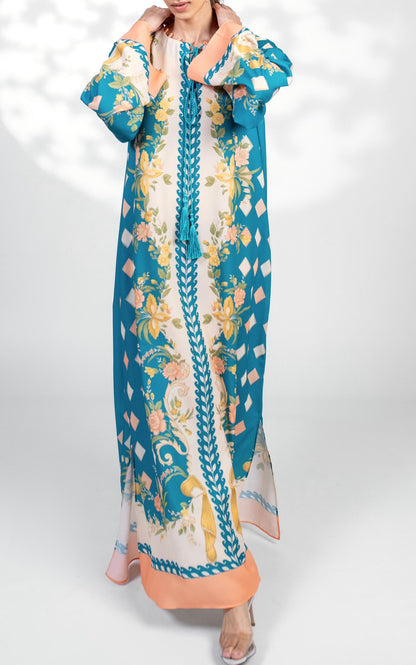 Teal Reverie Kaftan
