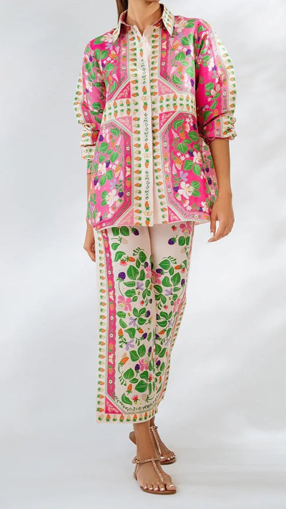 Floral Satin Set