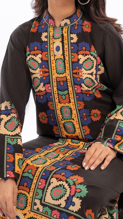 Elysian Motif Kaftan Set