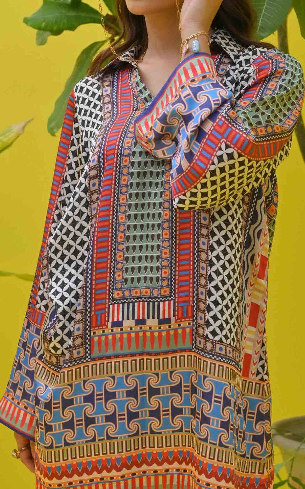 Bold Geometric Print Co-Ord Set