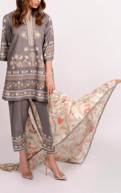 Co-Ord Set Ash Grey Grace
