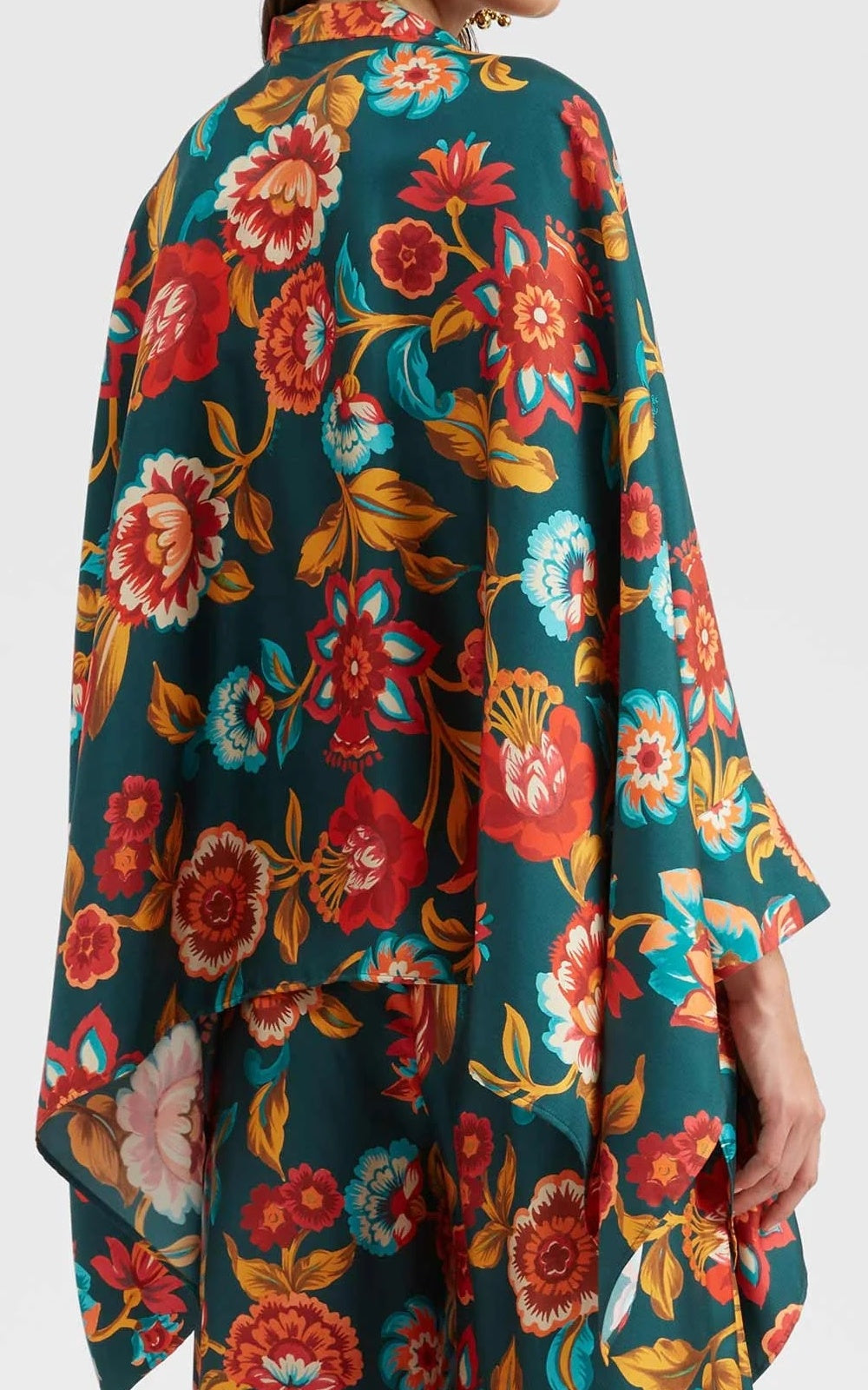 Floral Co-ord Set in Roman Silk Blend