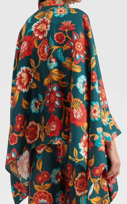 Floral Co-ord Set in Roman Silk Blend