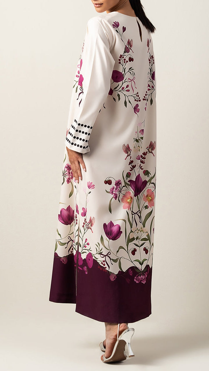 Rosette Plum Kaftan