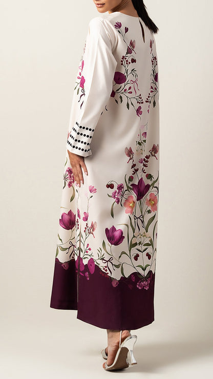 Rosette Plum Kaftan
