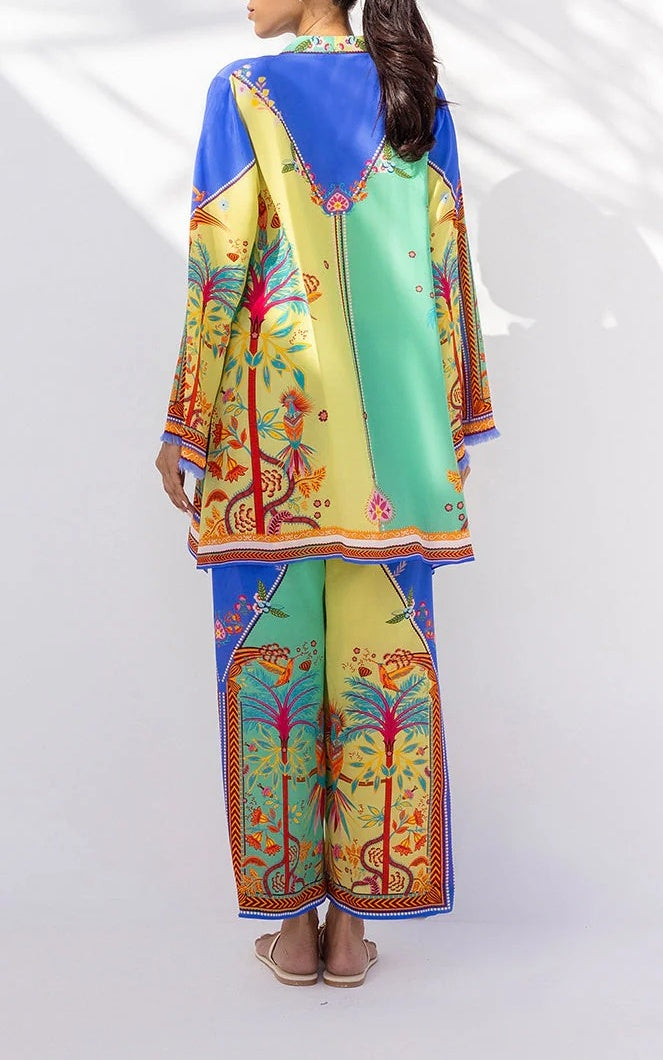 Tropical Paradise Median Silk Crepe Co-Ord Set