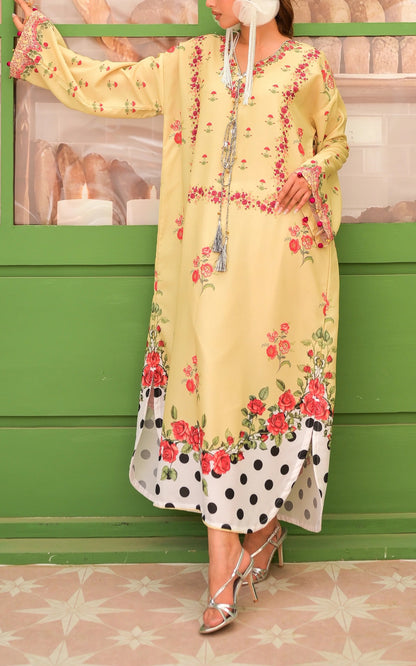 Lemon Rosé Luxe Kaftan