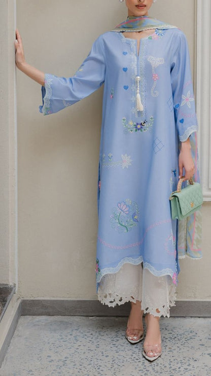 Sky Bloom Lace Set