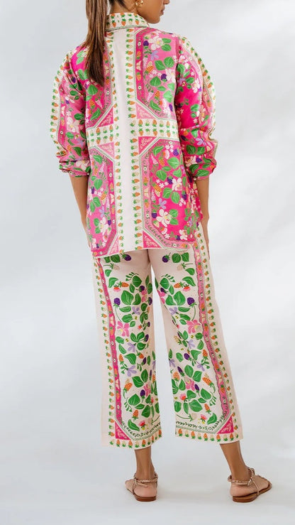 Floral Satin Set
