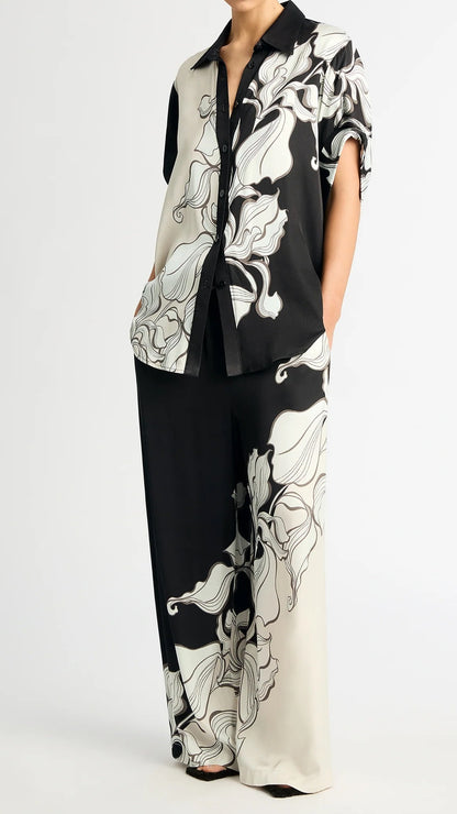 Monochrome Swirl Co-Ord Set