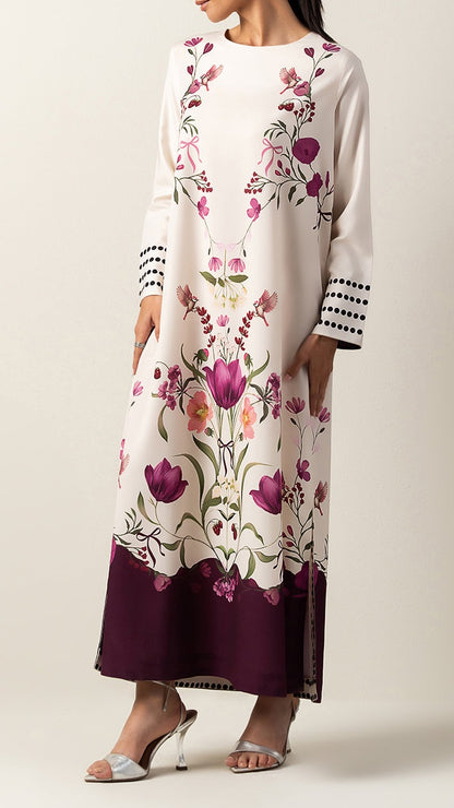 Rosette Plum Kaftan