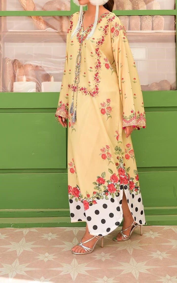 Lemon Rosé Luxe Kaftan