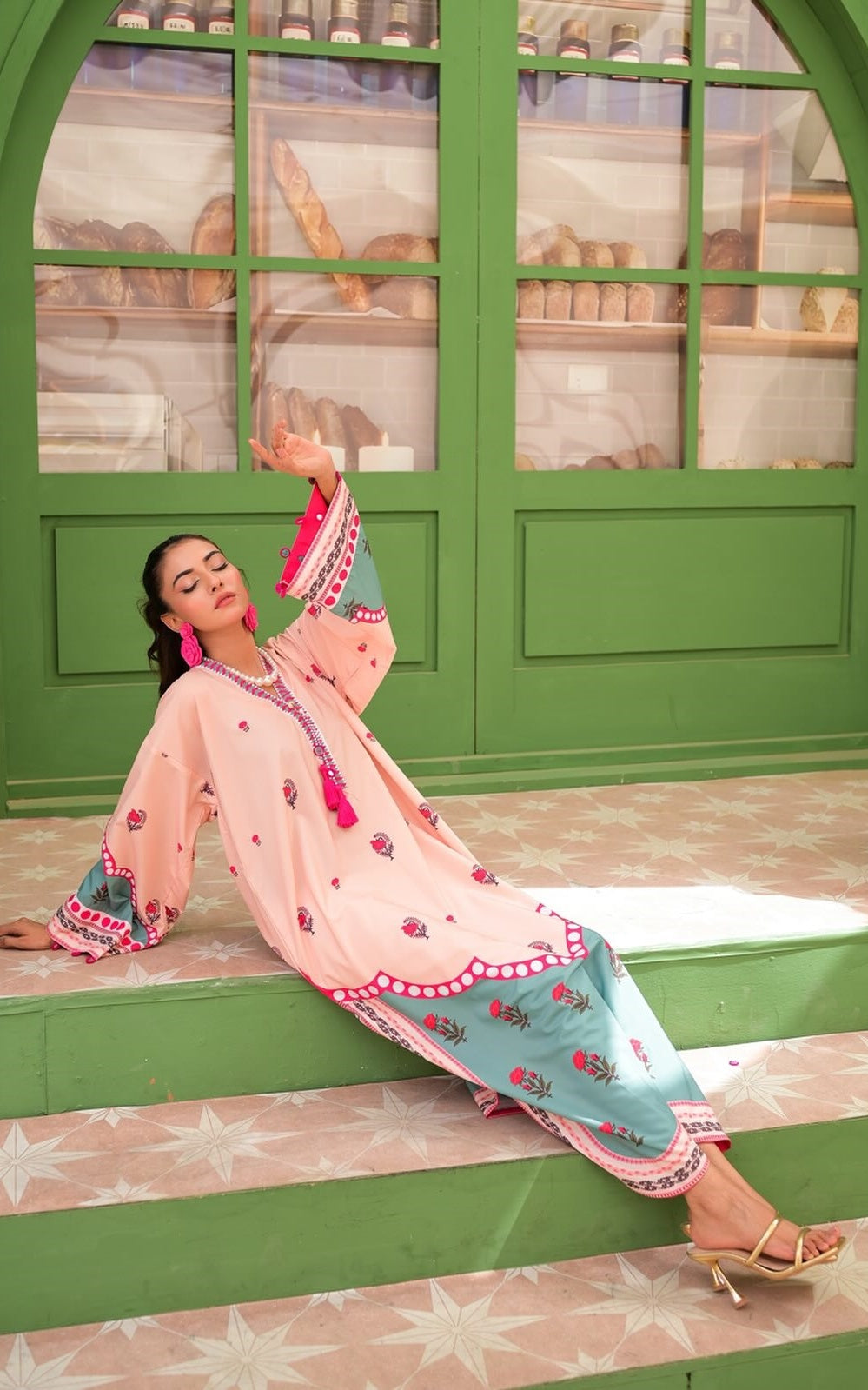 Peach Blossom Kaftan