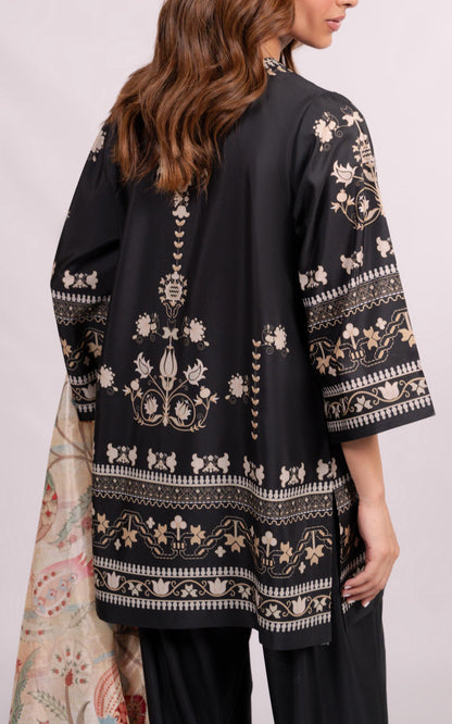Co-Ord Set Dove Black Elegance