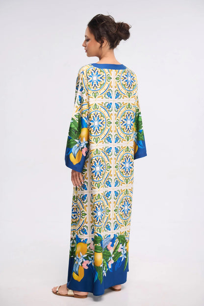 Luna Silk Blend Kaftan