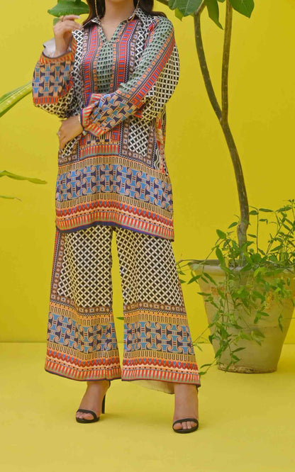 Bold Geometric Print Co-Ord Set