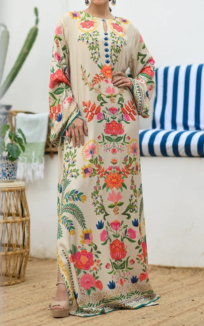 Blooming Eden Premium Soft Crepe Kaftan
