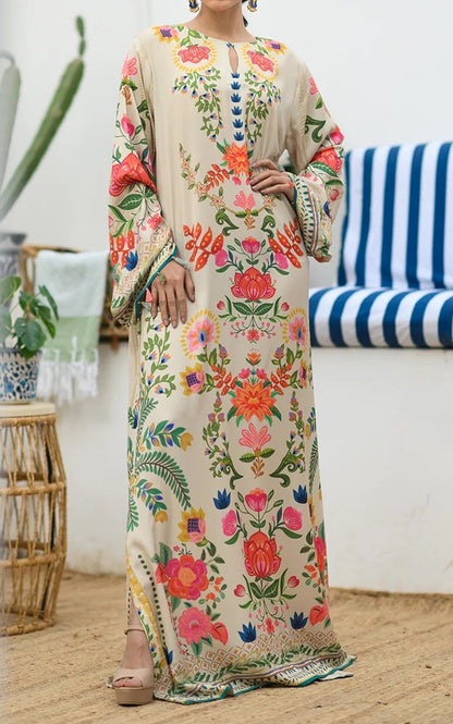 Blooming Eden Premium Soft Crepe Kaftan