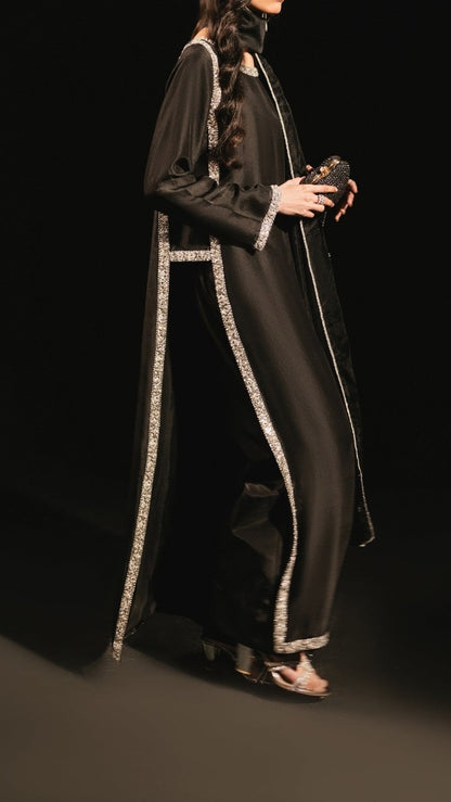 Moonlit Black Sheesha Silk Set